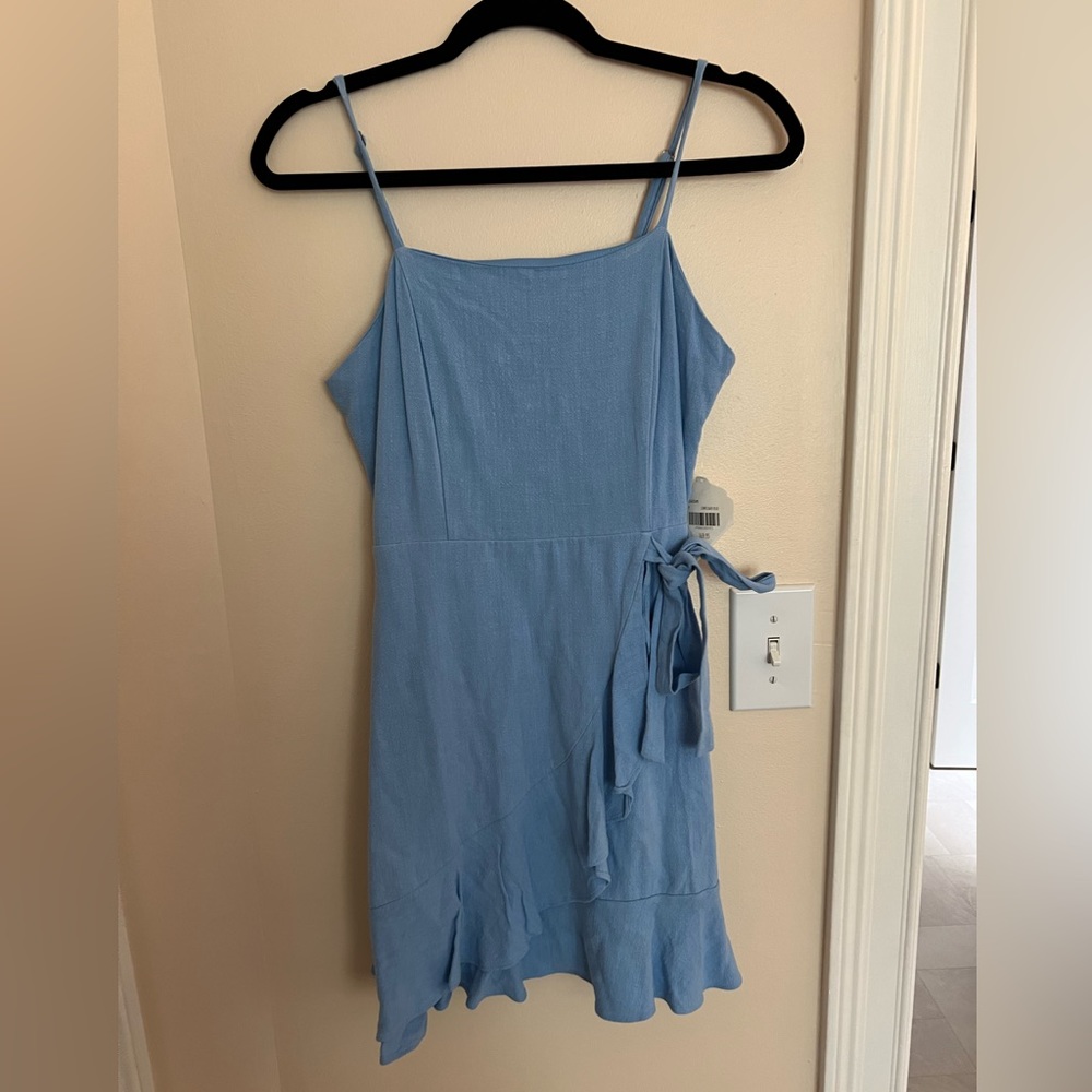 Altard State Blue Wrap Dress Size M NWT